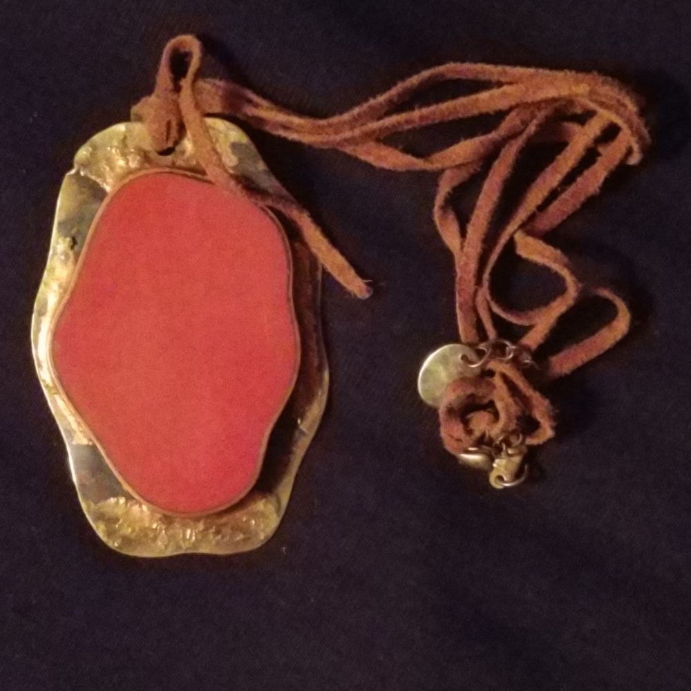Gemstone on Leather Strap